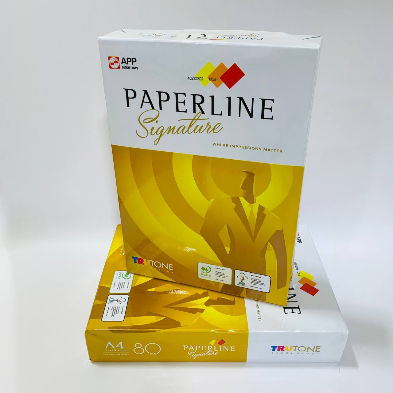 photo_12_2023-11-17_09-51-54 رزمة ورق تصوير قولد درجة اولى 500 ورقة لا ينحشر 80 قرام A4 PAPERLINE - الصورة 1