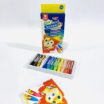 الوان شمعية 12 لون داكنة