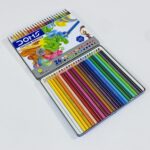 الوان خشبية شمعية داكنة فاخرة دومز 24 لون في حافظة حديد