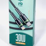 ⁦خيط شحن موكسوم مدخل ايفون و تايب سي⁩ - الصورة ⁦2⁩