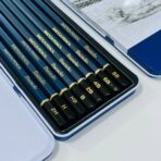 ⁦طقم اقلام رصاص رسامين 8 درجات أصلية من Deli⁩ - الصورة ⁦2⁩