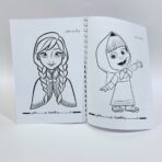 ⁦كراسة تلوين رياض بنات رسومات شخصيات مختلفة حجم  A4⁩ - الصورة ⁦2⁩