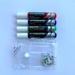 ⁦طقم خطاط ممتاز سبورة بطمة 4 الوان راس مشطوف⁩ - الصورة ⁦2⁩