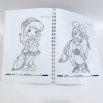 ⁦كراسة تلوين رياض بنات رسومات شخصيات مختلفة حجم  A4⁩ - الصورة ⁦3⁩