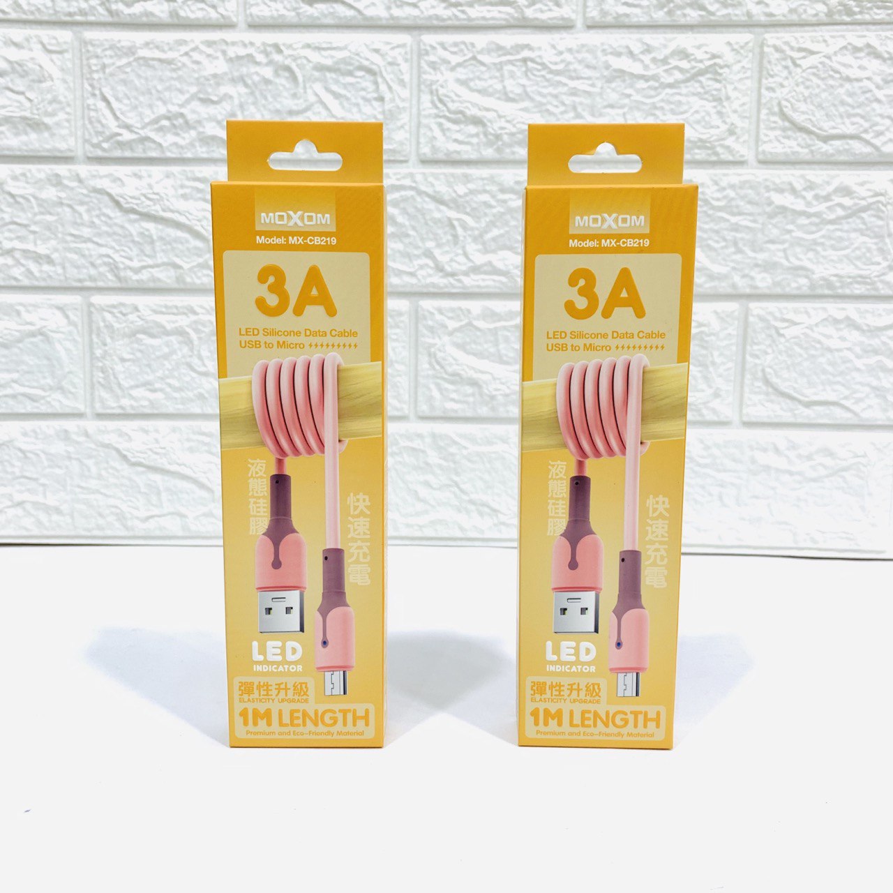 photo_1_2023-12-21_16-25-46 خيط شحن سيليكون رقيق Micro موكسوم CB219 - الصورة 1