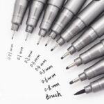 اقلام تحبير اسود 9 أقلام Keep Smiling