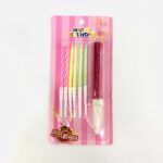 طشاش كيكة مع شموع صغيرة