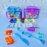 صلصال تشكيل 24 لون مع العاب في حافظة 8336