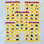 ⁦طوابع فواكه - خضار - حيوانات المزرعة والغابة 75 ملصق⁩ - الصورة ⁦2⁩