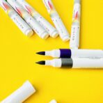 ⁦أقلام رسم خطاط لامعه رأس فرشة مرنة 15 لون CoSTANTINO⁩ - الصورة ⁦2⁩