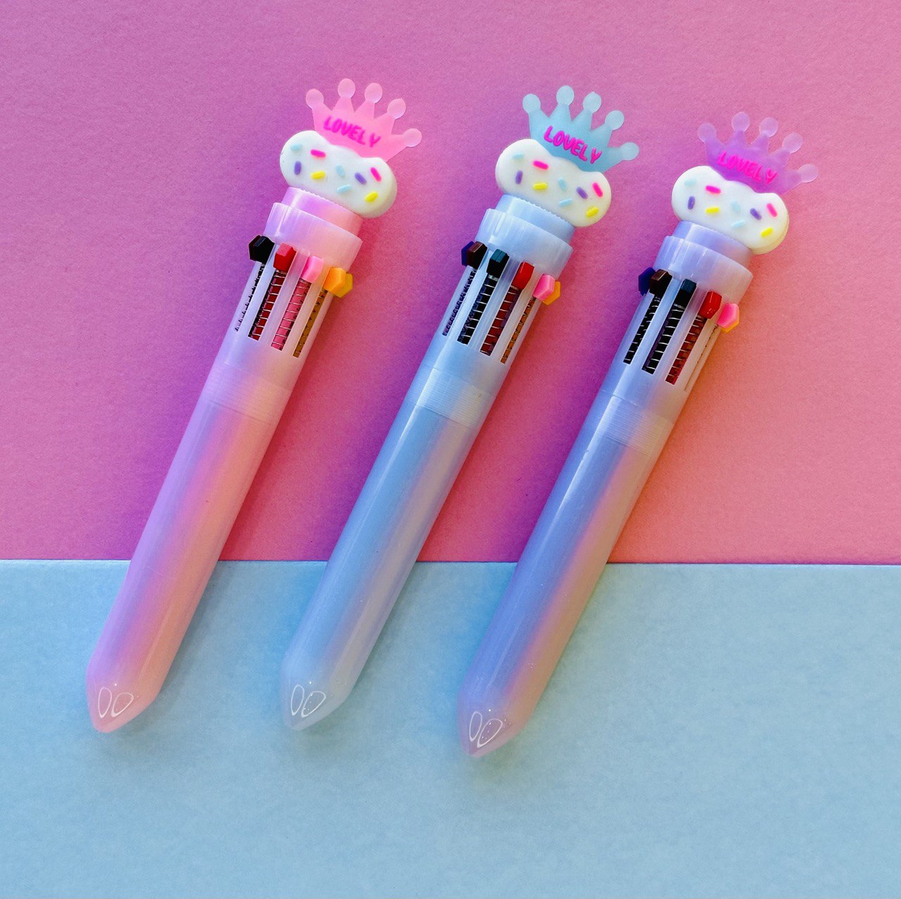 photo_1_2024-01-26_19-31-17 قلم حبر زينة هدية تاج 10 ألوان LOVELY - الصورة 1