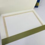 ⁦شهادة شكر وتقدير كرت مقوى مع ورقة A4 مزخرفة⁩ - الصورة ⁦2⁩