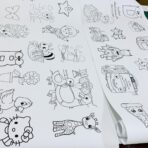 ⁦رول التلوين للأطفال في المنزل والروضات والتأهيل 3 متر مطبعة رياض⁩ - الصورة ⁦2⁩