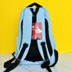 ⁦شنطة مدرسية فنون لون سماوي 2 جيب⁩ - الصورة ⁦3⁩