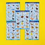 ⁦طوابع فواكه - خضار - حيوانات المزرعة والغابة 75 ملصق⁩ - الصورة ⁦4⁩