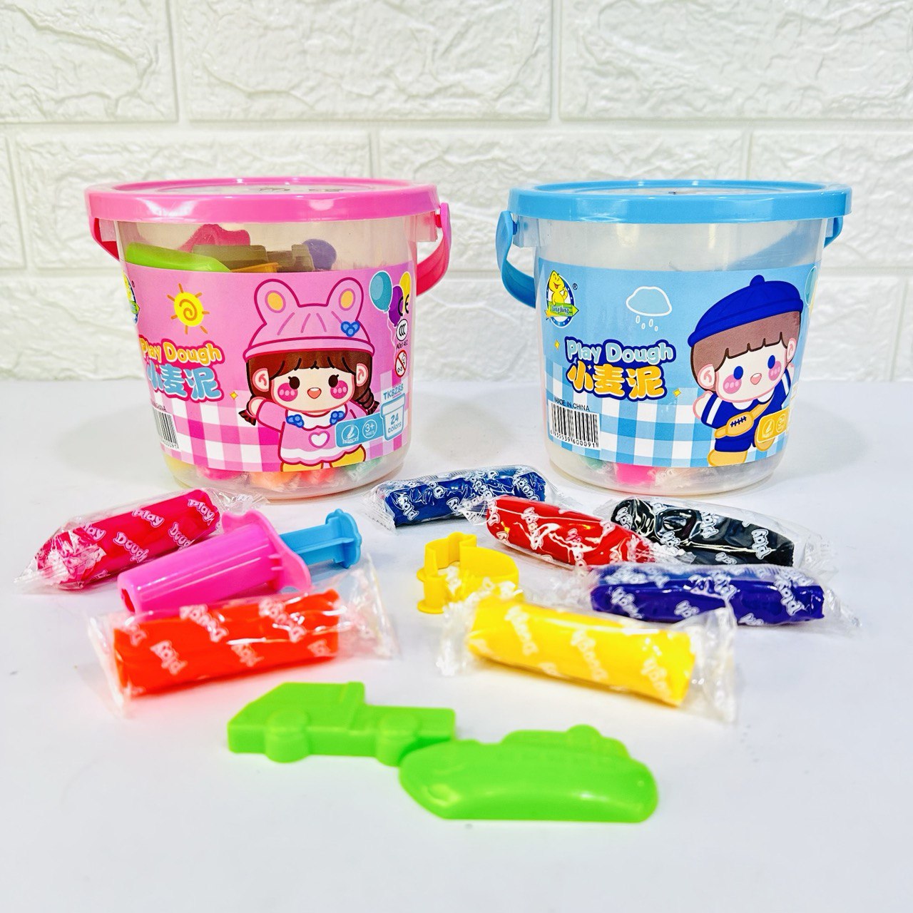 photo_5_2024-01-12_15-26-10 سطل صلصال تشكيل 24 لون مع أدوات - الصورة 1