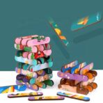 ⁦لعبة ذكاء بازل خشبي تركيب للأطفال وجهين +3 سنوات⁩ - الصورة ⁦7⁩