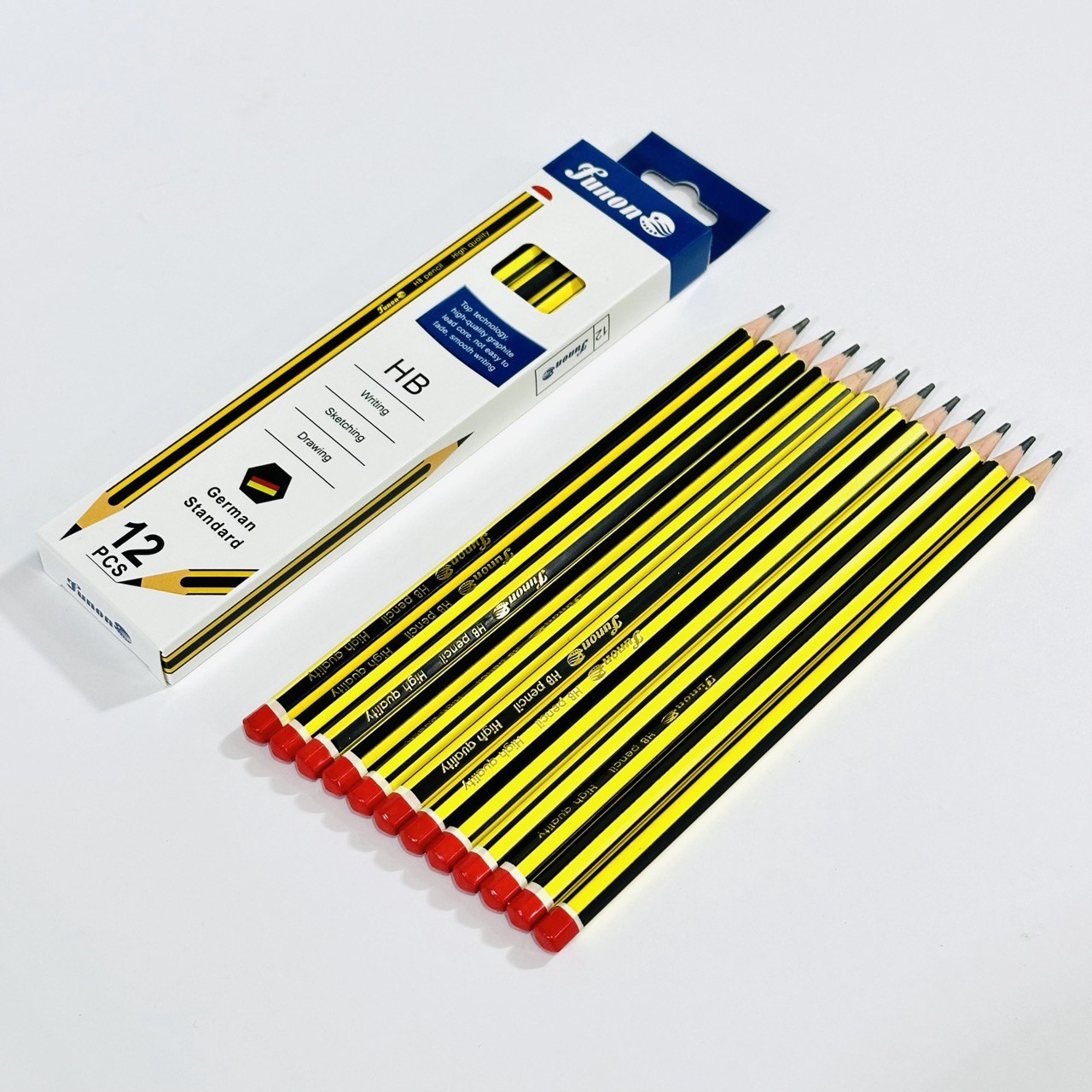 photo_1_2024-02-27_13-22-50 اقلام رصاص HB فنون بدون ممحاة German Standard عبوة 12 قلم - الصورة 1