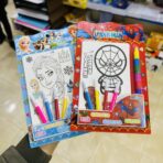 ⁦هدية اطفال شخصيات اوراق تلوين مع الوان مقاس 27*17 سم⁩ - الصورة ⁦4⁩