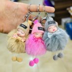 ميدالية مفاتيح فرو بنوتة كيوت طاقية صوف