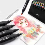 ⁦مجموعه اقلام خطاط ماركر  رسامين وطلبة التصميم الداخلي راسين شنطة 80 ماركر⁩ - الصورة ⁦2⁩