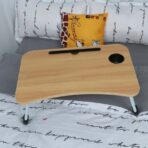 ⁦طاولة دراسة خشبية قابلة للطي يمكن حملها للكتابة الصحيحة للاطفال⁩ - الصورة ⁦4⁩