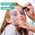 الوان وجه شمعية 6 الوان،  آمنة وغير سامه للأطفال