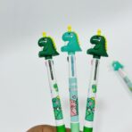 ⁦قلم حبر ديناصور لطيف 3 ألوان هدية 0.7 مم⁩ - الصورة ⁦2⁩