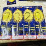 ⁦طشاش رقم عيد ميلاد شمعه كيكة ميش⁩ - الصورة ⁦2⁩