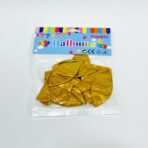 ⁦بالونات ذهبية لامعه راقية عبوة 10 بالونات⁩ - الصورة ⁦3⁩