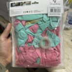 ⁦طقم بالونات مناسبة وردية تركوازي 100 بالون مع شريط⁩ - الصورة ⁦2⁩