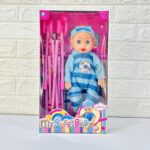 لعبة بنات دمية مع كروسة في علبة مقاس 39*22 سم