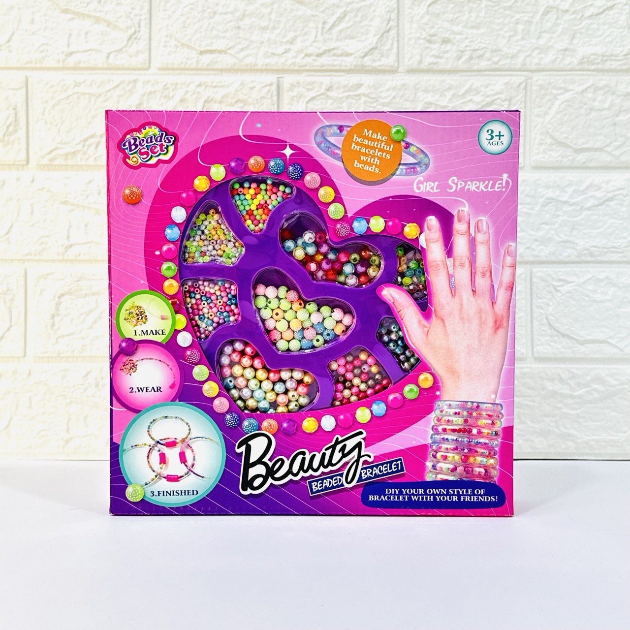 photo_1_2024-03-17_14-32-40 لعبة صنع أساور الخرز بناتية 3 سنوات فما فوق - الصورة 1