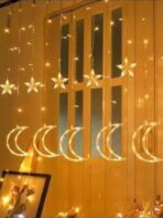 ⁦سرب نجمة وهلال في علبة مع وصلة لزيادة ترزينة ديكور منزل و رمضان⁩ - الصورة ⁦7⁩