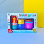 لعبة ذكاء تعليمية تركيب الأكواب للأطفال عمر 6 شهور