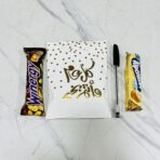 ⁦ظرف عيدية أبيض كتابة ذهبية للأطفال عبوة 12 ظرف مناسب لـ خلوط الأطفال⁩ - الصورة ⁦2⁩