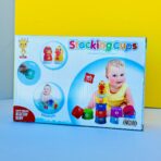 ⁦لعبة ذكاء تعليمية تركيب الأكواب للأطفال عمر 6 شهور⁩ - الصورة ⁦4⁩