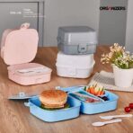 لانش بوكس حافظة طعام 4 أجزاء للصغار والكبار