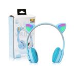 ⁦سماعة رأس بلوتوت شكل ارنب P47 مع اضاءة LED⁩ - الصورة ⁦2⁩