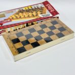 ⁦شطرنج خشبي كلاسيكي قابل للطي والإغلاق 3 في واحد ممتاز⁩ - الصورة ⁦5⁩