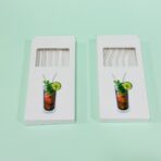 ⁦طوبوات زجاج مع فرشاة تنظيف عدد 4 طوبو⁩ - الصورة ⁦4⁩