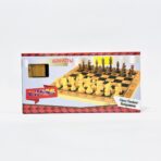 ⁦شطرنج خشبي كلاسيكي قابل للطي والإغلاق 3 في واحد ممتاز⁩ - الصورة ⁦4⁩