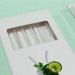 ⁦طوبوات زجاج مع فرشاة تنظيف عدد 4 طوبو⁩ - الصورة ⁦5⁩