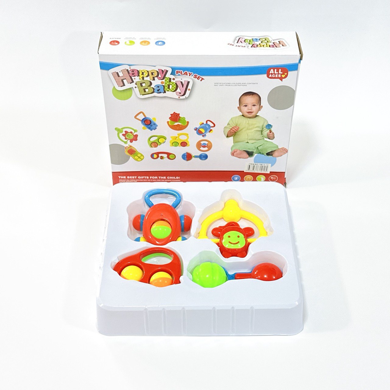 photo_1_2024-07-11_17-22-02 طقم شكشاكات للمواليد هدية في علبة 4 أشكال ممتازة - الصورة 1