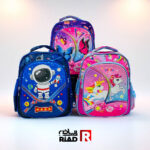 حقيبة روضة وتأهيل بها نجوم مضيئة من الظهر 2 جيوب