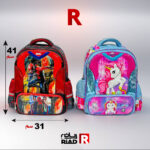 حقيبة فاخرة رسومات 4 جيوب سوستة درجة اولى مناسبة من صف ثالث إلى خامس