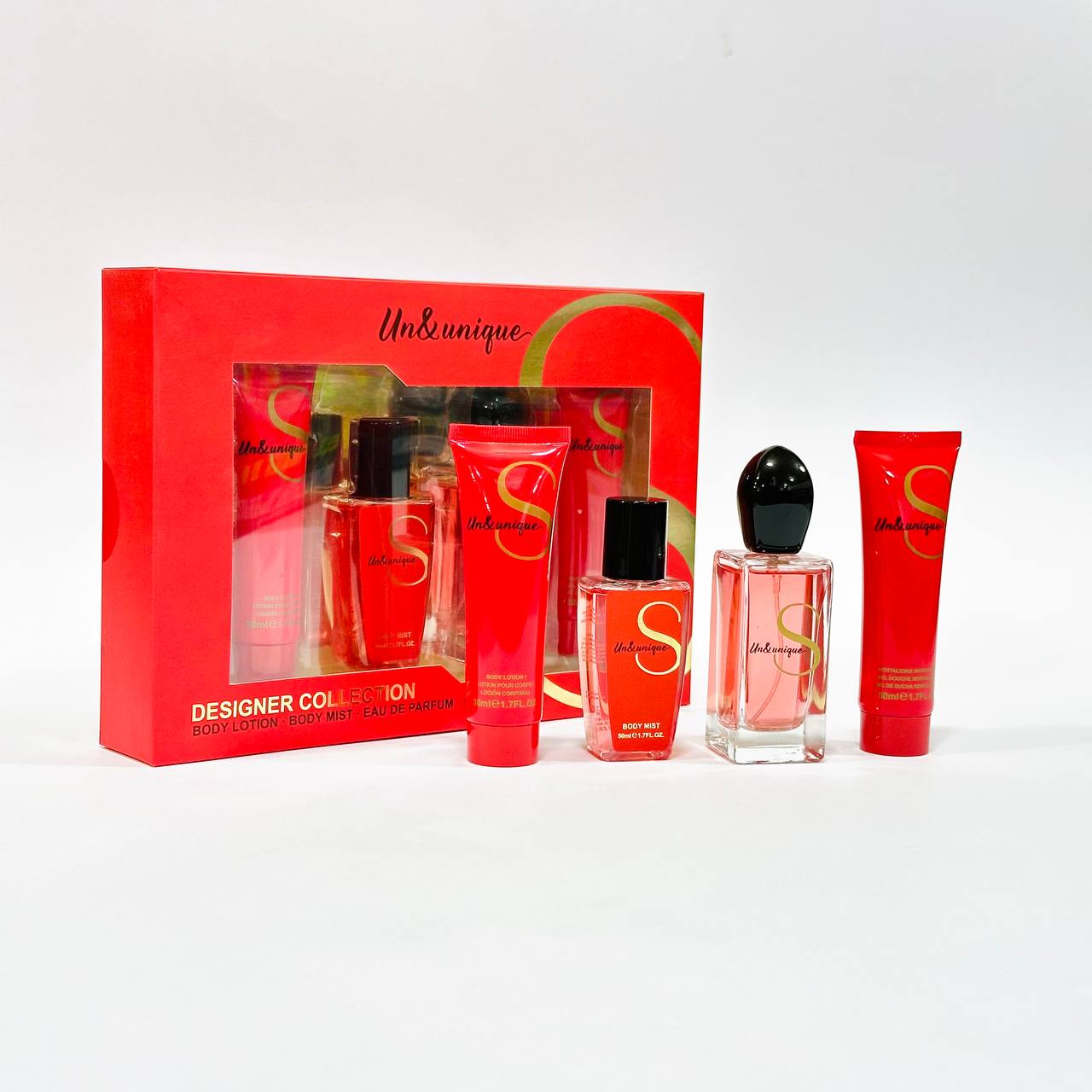 photo_1_2024-07-23_23-10-33 طقم عناية بالجسم شبيه SI الفاخرة للعناية بالجسم لوشن + شاور جل + عطر جسم وخارجي - الصورة 1