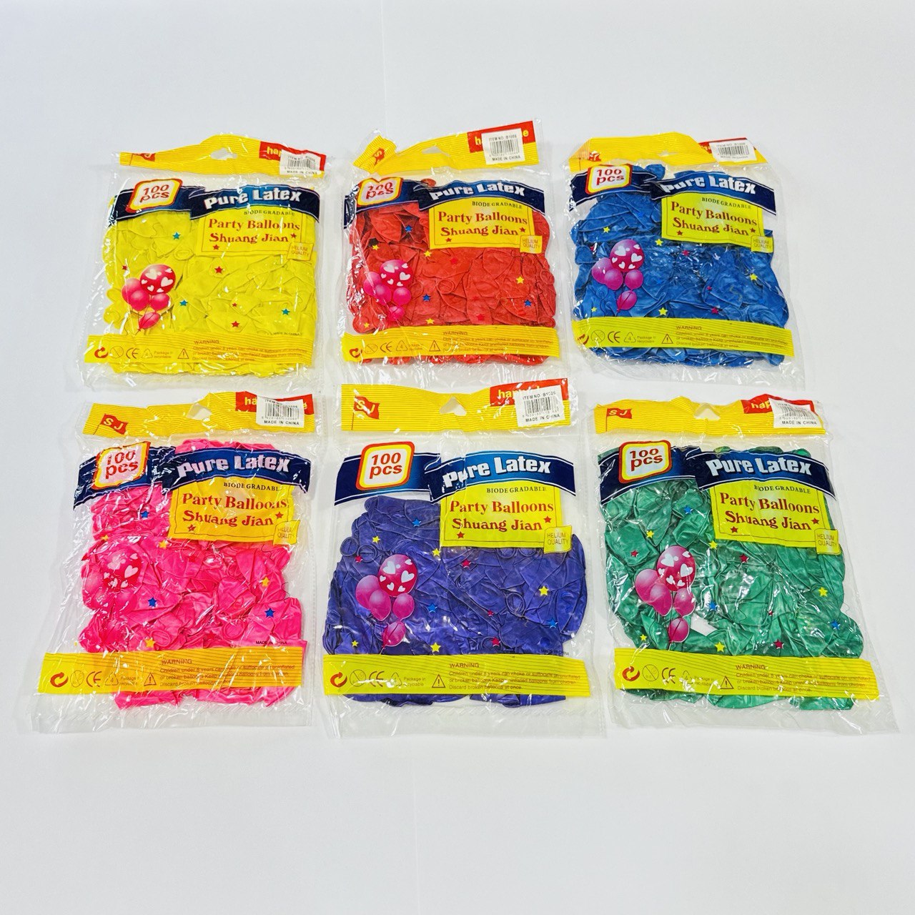 photo_1_2024-07-28_16-17-41 بالونات ملونة مناسبات عبوة 100 بالون كل كيس ، للأفراح والمناسبات - الصورة 1