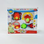 ⁦طقم شكشاكات للمواليد هدية في علبة 4 أشكال ممتازة⁩ - الصورة ⁦2⁩