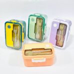 لانش بوكس من HEALTHY مثالي لتخزين وجبات كاملة حجم 1500 مل مقسم 3